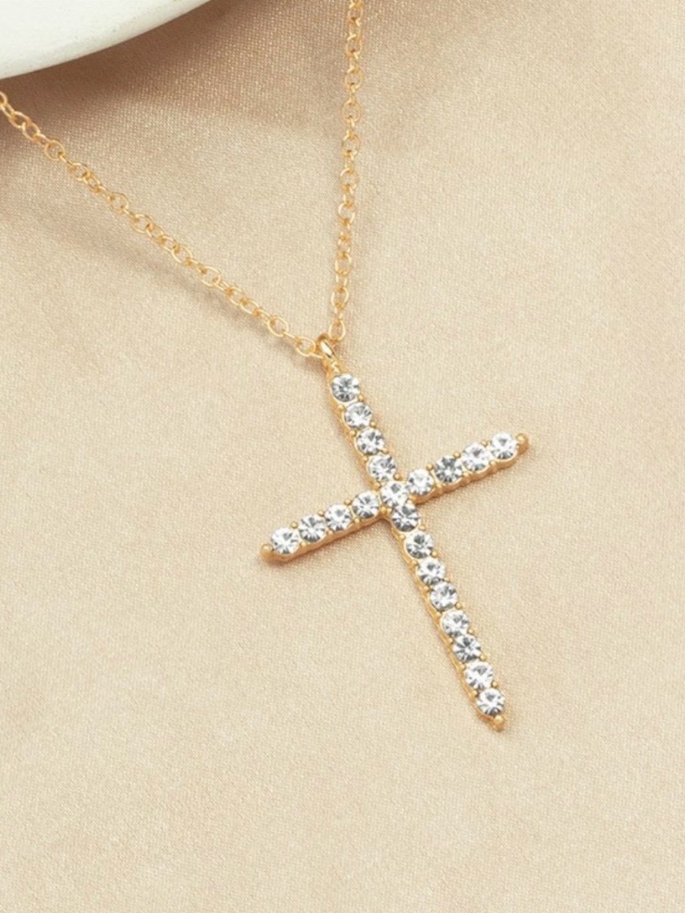 Gold Cross Necklace - New